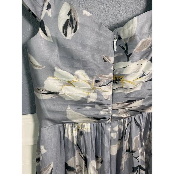 Bariano Shelly Floral Off the Shoulder Evening Dress - Picture 11 of 13